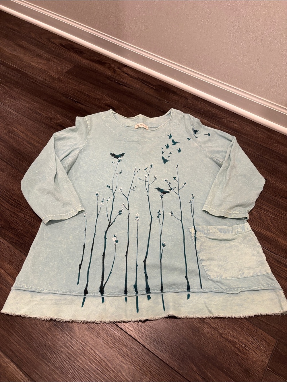 Jess and Jane 3/4 Sleeve Tunic Top